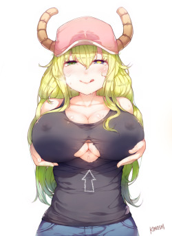 hentai-leaf:   Quetzalcoatl (or Lucoa) from Miss Kobayashi’s Dragon Maid, by various artists.