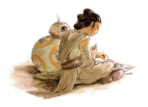 bassfanimation:devilbetty:shoujo-addict:フォースの覚醒まとめHead canon: Ben built BB8 and Poe takes care of th