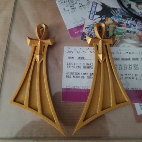Painting Earrings, Before & After.
