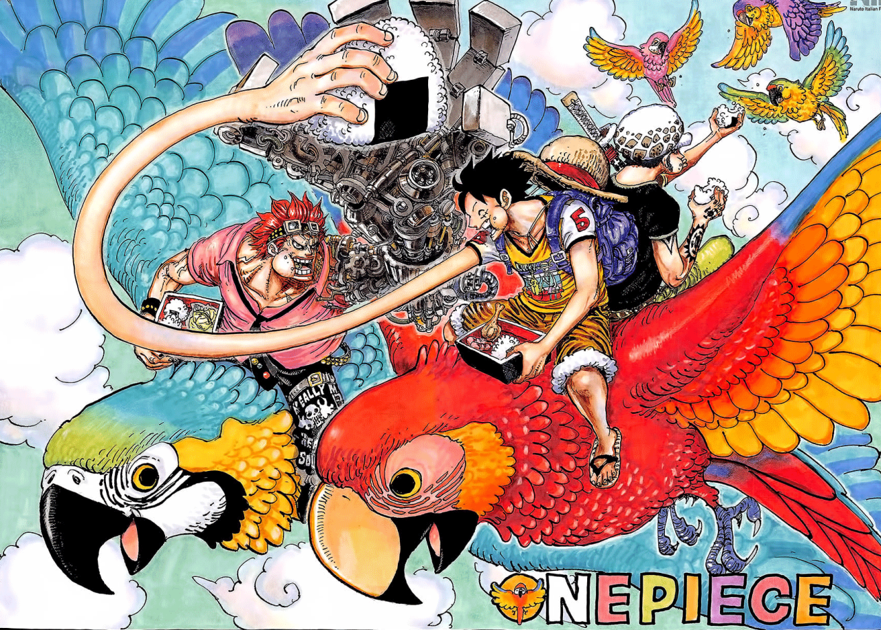 𝕆ℕ𝔼 ℙ𝕀𝔼ℂ𝔼 One Piece Chapter 985 Color Spread