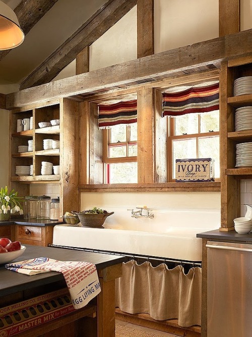 Country rustic kitchen islands