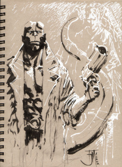 lulubonanza:  Drink and Draw Hellboy by ~manapul