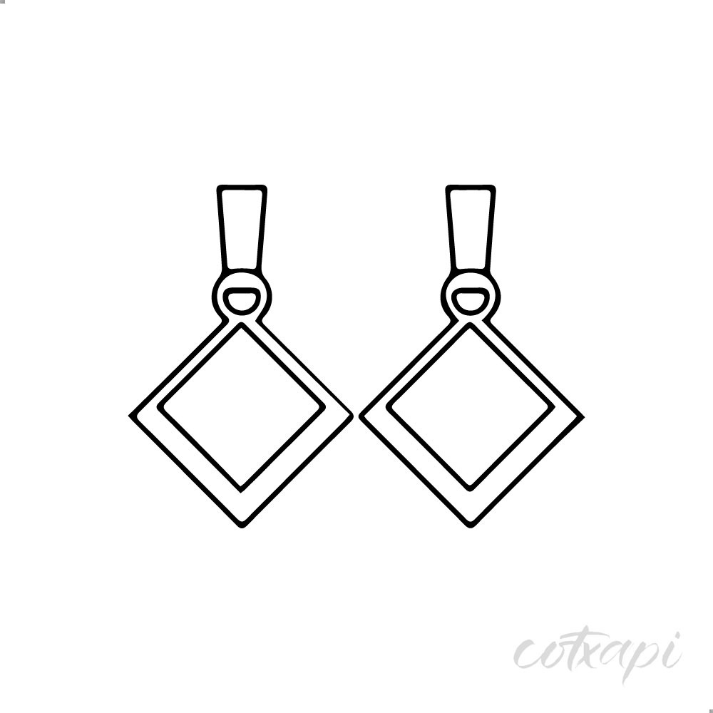 Jewlery items in vector art diamond in vector ring outline art