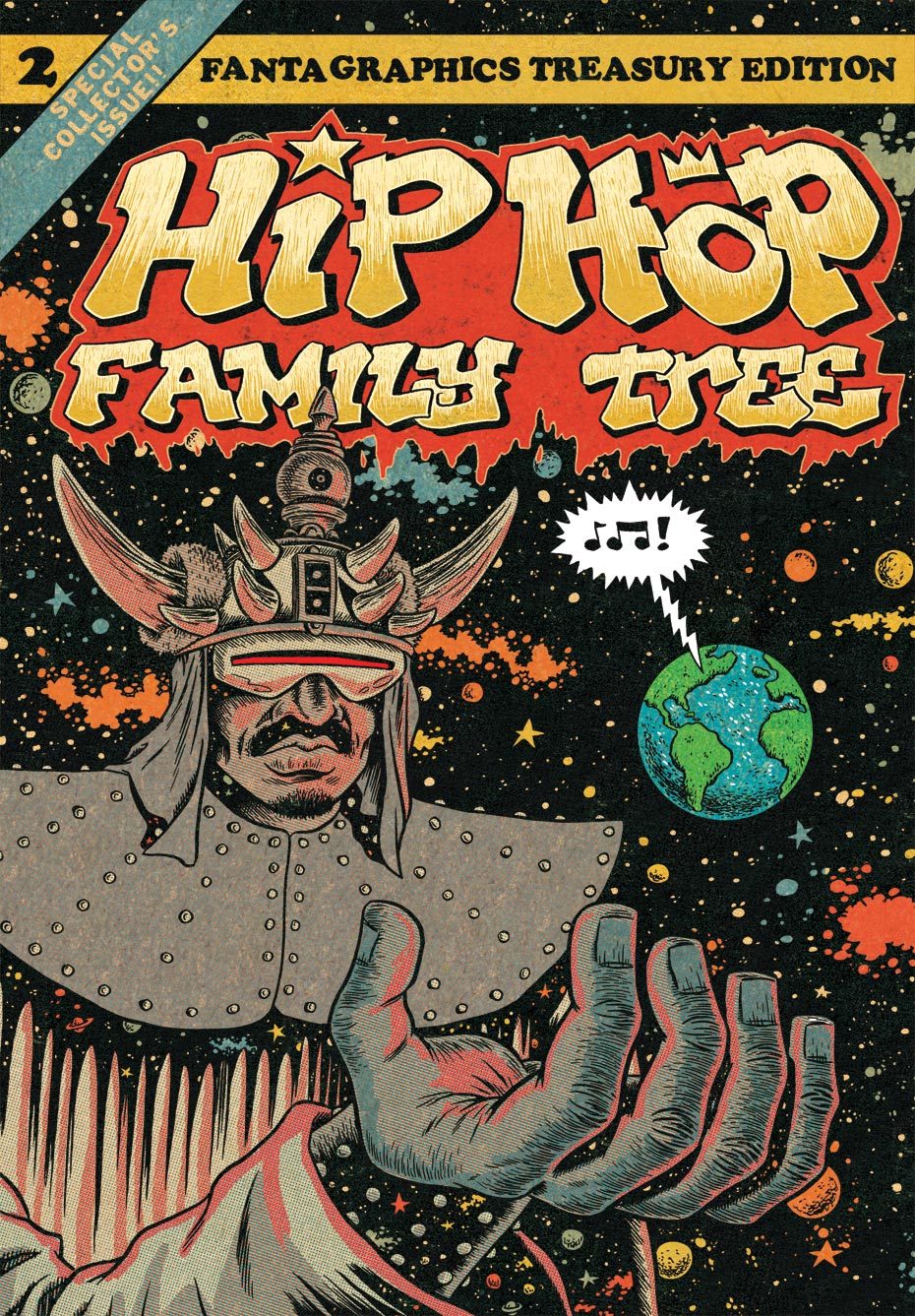 The cover for Ed Piskor&rsquo;s Hip Hop Family Tree: Book 2 (via edpiskor)