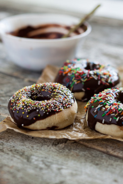 chocolateguru:  Baked Chocolate Donuts