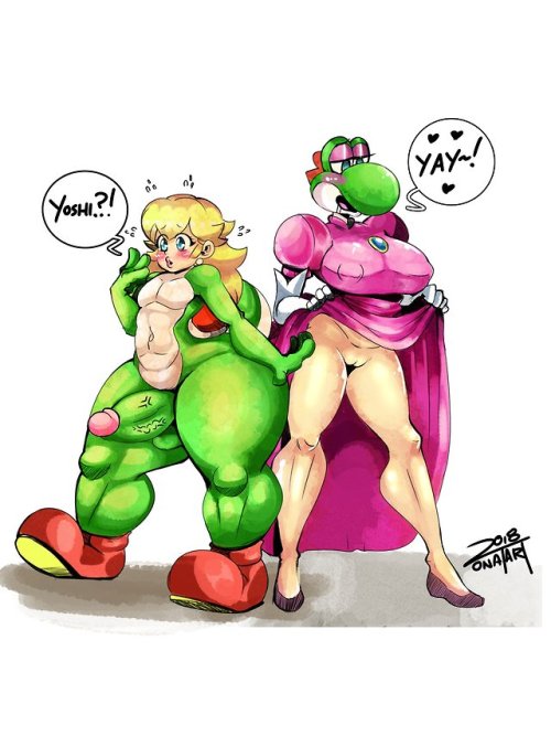 Swap yoshi and peach, they’ll get used adult photos