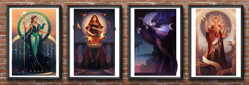 ✧ Greek mythology ✧ Apollo, Hecate, Medusa, Nyx, Hestia, Hermes and Hera.♥♥♥ All the prints are now 