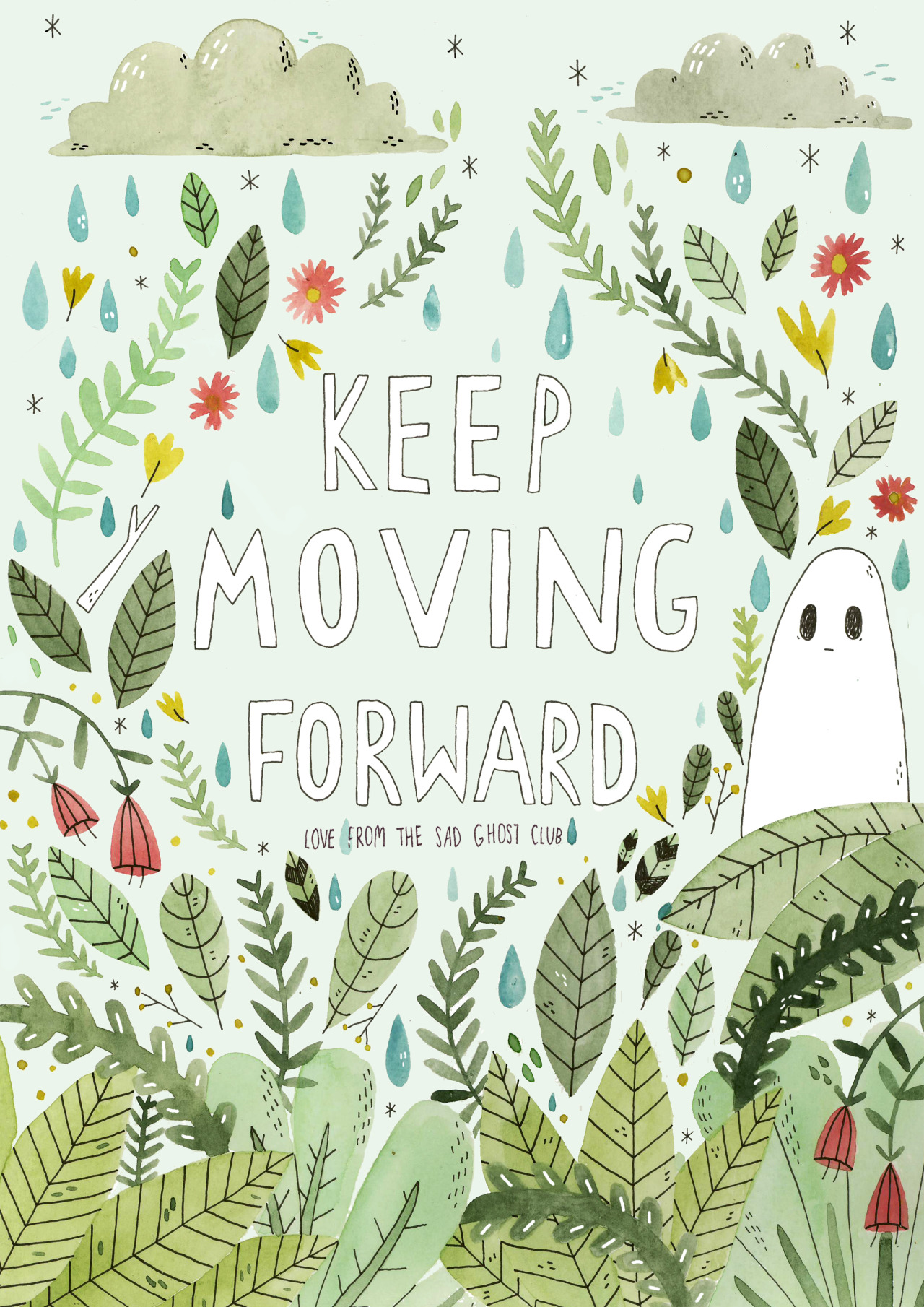 thesadghostclub:  Keep Moving Forward, love from The Sad Ghost Club.  shop//facebook//instagram