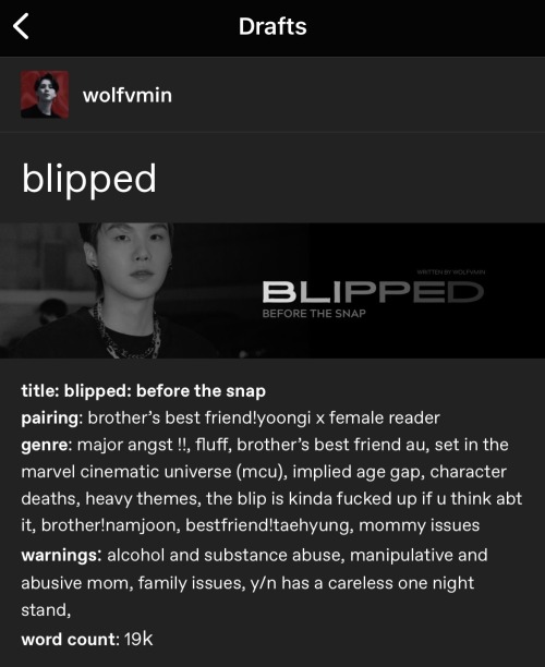 Can I Know When Are You Planning To Post Blipped? I've Been Waiting Since You Posted The Wip And Super