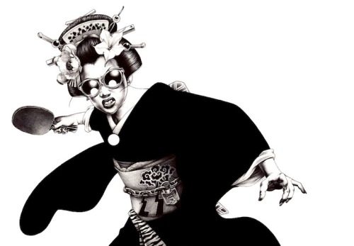 Shohei Otomo aka HAKUCHI.jp artwork.More Characters here.