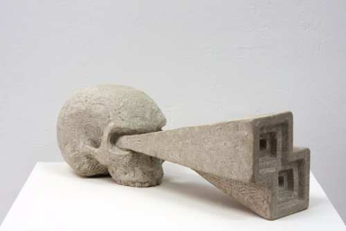 nentindo:grundoonmgnx: Stefan Rinck, Deathvision, 2013 Sandstone, 15 x 13 x 44,5 cm