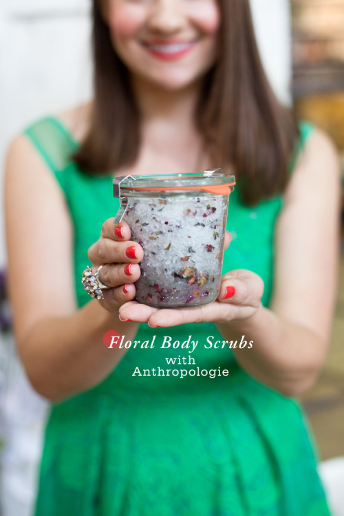 DIY Sea Salt Sweet Almond Oil Floral Body Scrub Recipe from Freutcake here. Really easy and pre