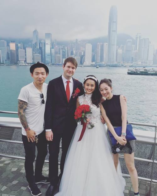 Congrats P! Happy forever! #wedding #hkig #hongkong #love #happy #vibe (at 維多利亞港 Victoria Harbour)