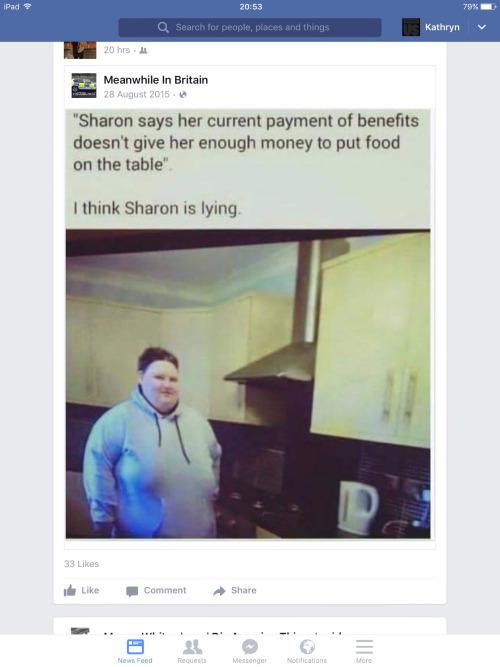 Poverty and oppression make people fatter