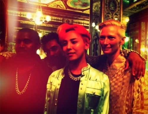 So this just happened at Chanel and Paris is burning.KANYE X G-DRAGON X TILDA