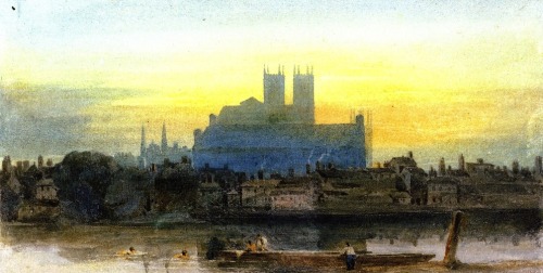 Westminster from Lambeth, 1813, David Cox