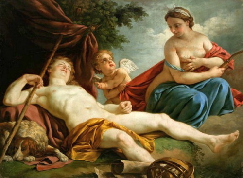 vcrfl: Louis-Jean-François Lagrenée: Diana and Endymion, c. 1776.