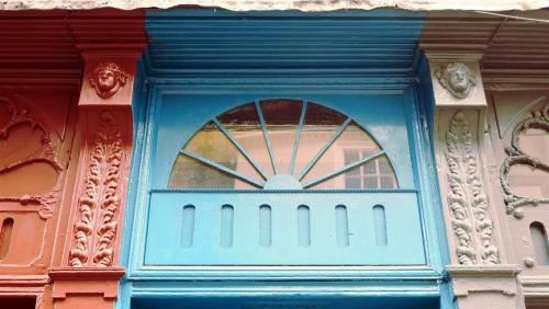 Some doors in Stonegate, York, England.