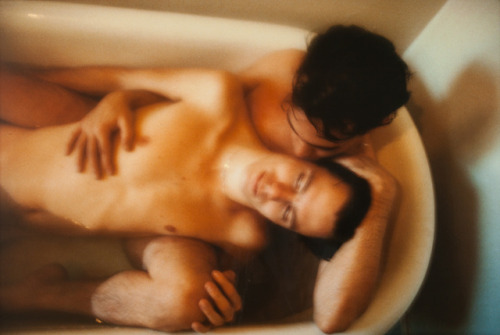 joeinct:Matt and Lewis in the tub, Cambridge, MA, Photo by Nan Goldin, 1988