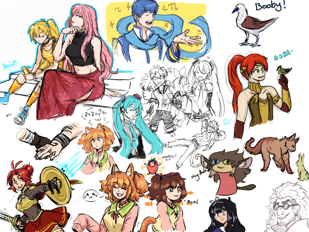 i have discovered the joys of Drawpileartist friends featured include @keena-kapu