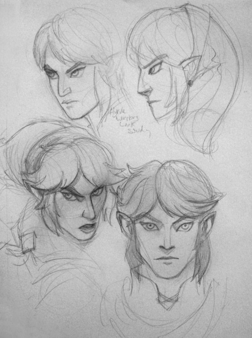 I’m weak and ended up doing some studies of Hyrule Warrior Link’s face