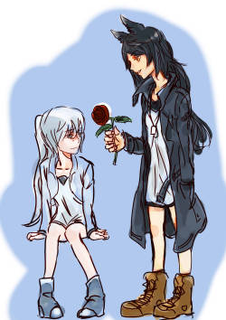 alfaaeon:  little blake and little weiss