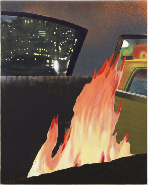 thunderstruck9:
“Dexter Dalwood (British, b. 1960), Fire in a Limo, 2018. Oil on canvas, 162 x 130 cm.
”