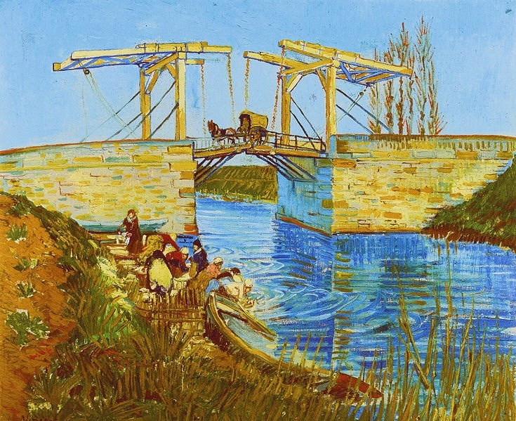 bestiario:  V. Van Gogh, Il ponte di Langlois, Maggio 1888, Museo Wallraf-Richartz,