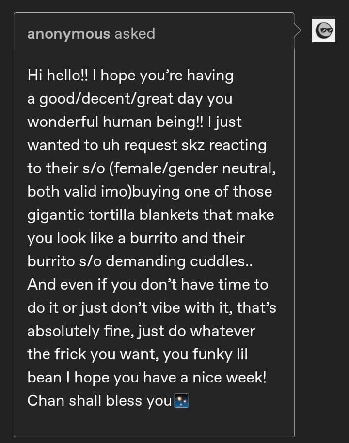 Multi fan Stray kids reaction to s o buying a tortilla