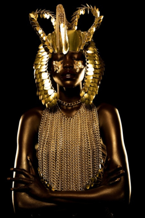 vmagazine:‘Golden Goddess’ - model: Mari Agory - photographer: Lindsay Adler - stylist