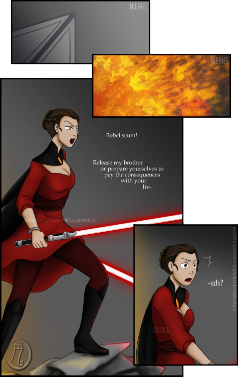 theartofnieriel: Lady Vader has found the rebel base and she’s determined to rescue her brothe