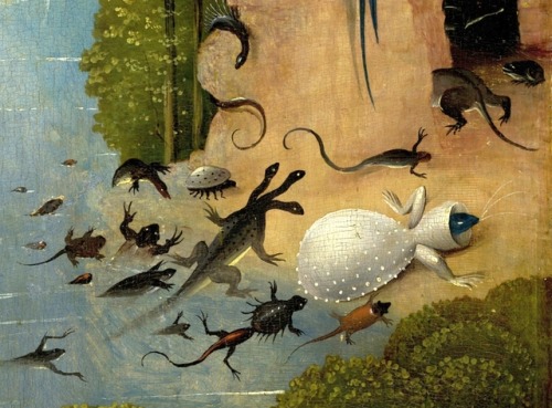 dwellerinthelibrary:Hieronymus Bosch, The Garden of Earthly Delights (between 1480 and 1505) (detail