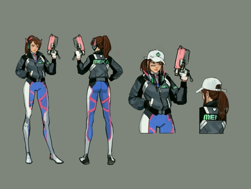 firefly-prince:HELLO I LOVE D.VA I LOVE ALL THE CONCEPT ART SHOWN AT THE KOREA OVERWATCH FAN FESTIVA