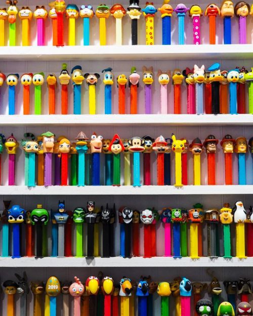 Day 143 of 365 - PEZ starring down at me. About a hundred of the over 1,000 PEZ dispensers in my col