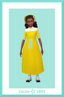 Historical Fiction Sims : Cécile and Marie-Grace's Summer Outfits - BGC