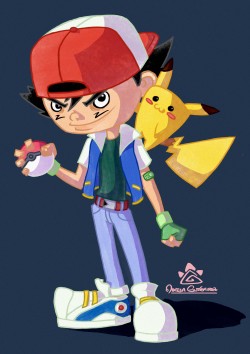 mireiagoart:  Ash Ketchum fan art! :D I’ve