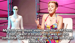 bangarz:  Miley Cyrus on making music videos {x} 