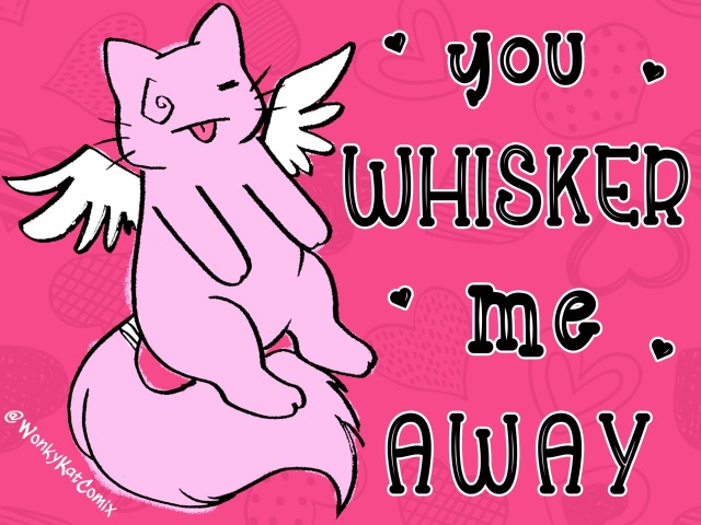 wonkykatcomix:Crappy Valentine’s Day cards because graphic design is my passion 