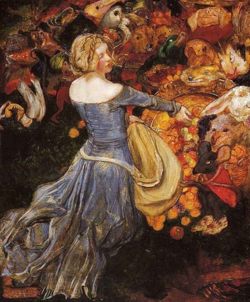 art-is-art-is-art:Goblin Market, John Byam Shaw