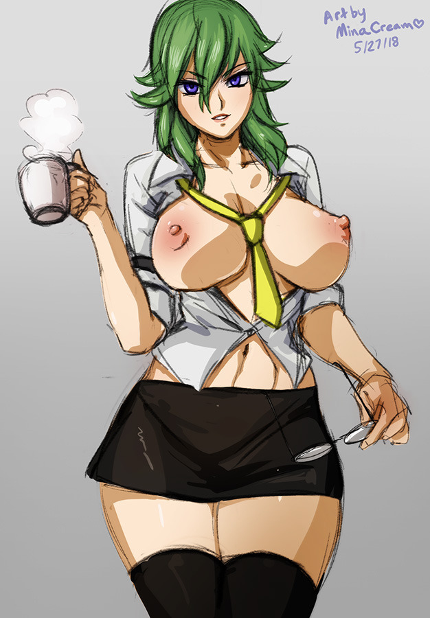 minacream: Sketch 363 - BOobleck   Genderbend Bartholomew Oobleck from RWBY. :3 Commission