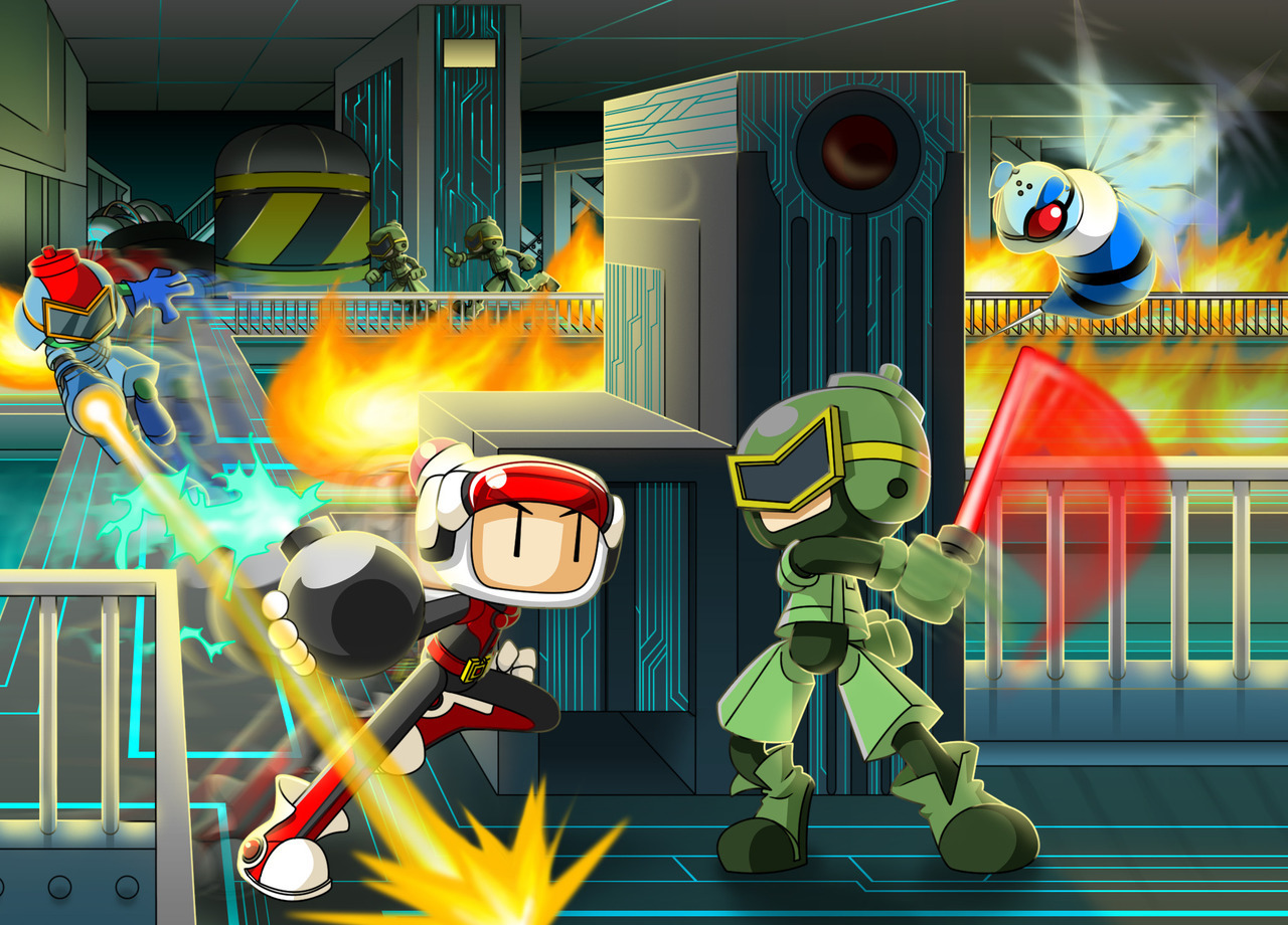 Randomised Gaming Artwork For The Nintendo Ds Game Bomberman 2