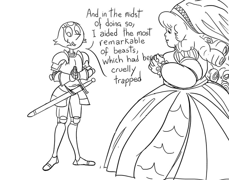 palezma: Chivalric romance tropes   Pearlrose (1) - Lions!