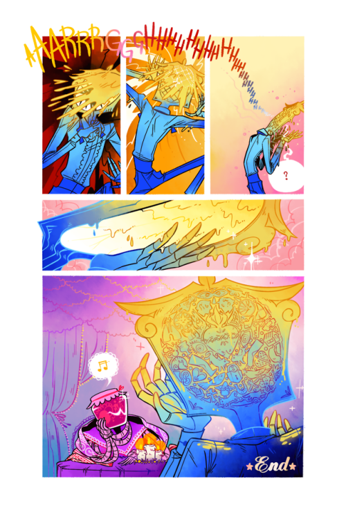 my @objectheadzine comic entry, a small 4 pages comic about broken mirror fellow in search for a cur