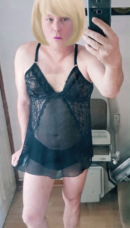 #black #babydoll, #crossdresser