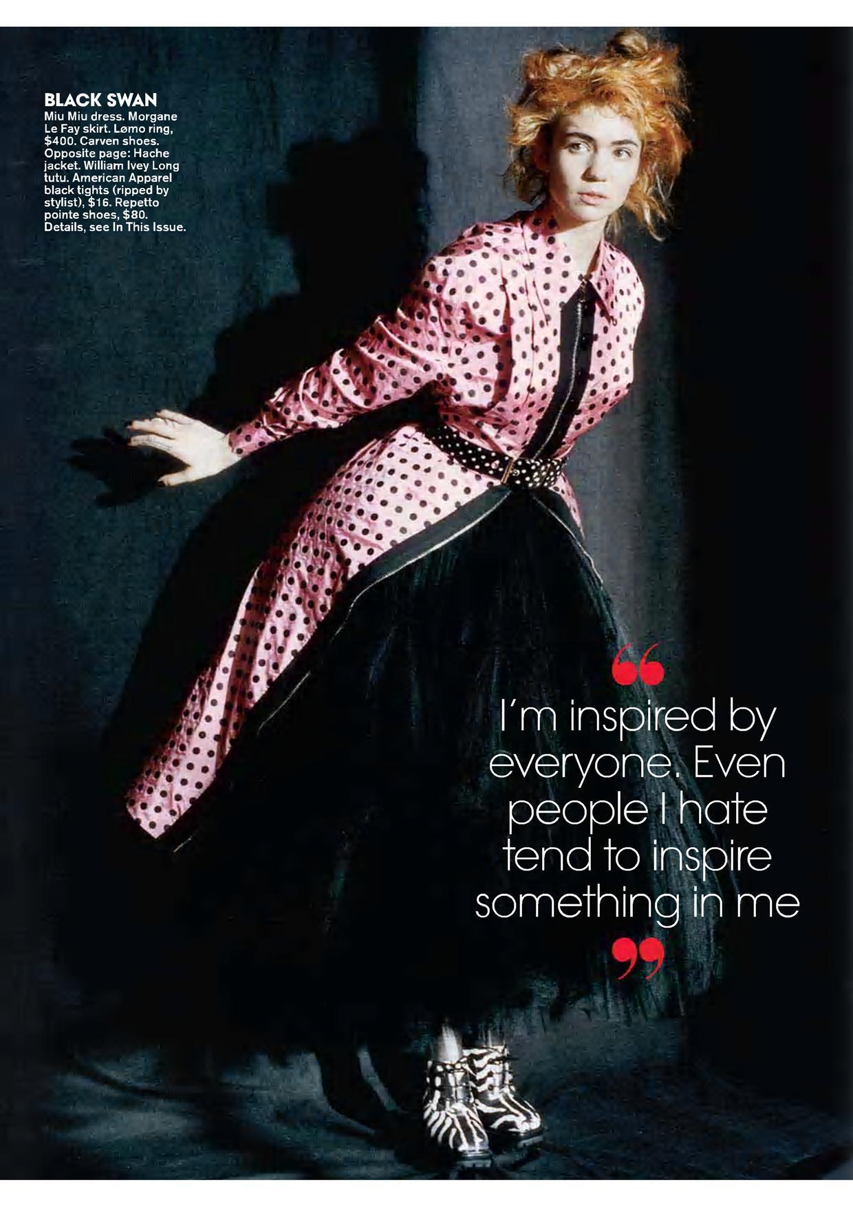 grimes-claireboucher:  Grimes Teen Vogue dec/jan 2014 scans 