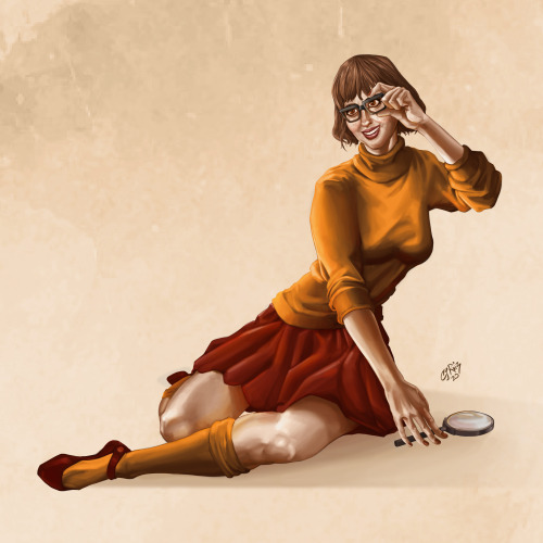 A buddy asked for a Velma wallpaper, so heres what I came up with
