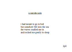 sassinq:  towritepoems:  January 15th, 2013