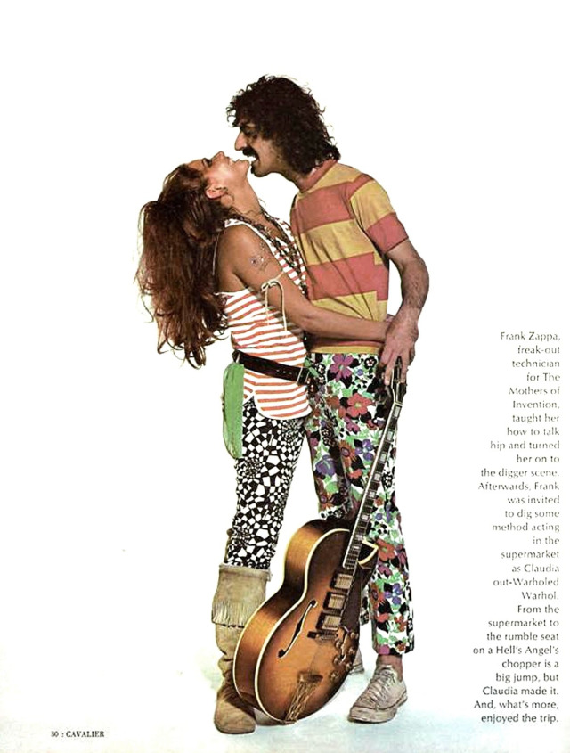 Claudia Cardinale & Frank Zappa (With a six knobs guitar)