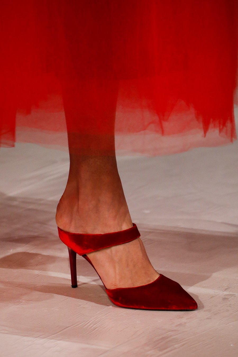 black dress red heels