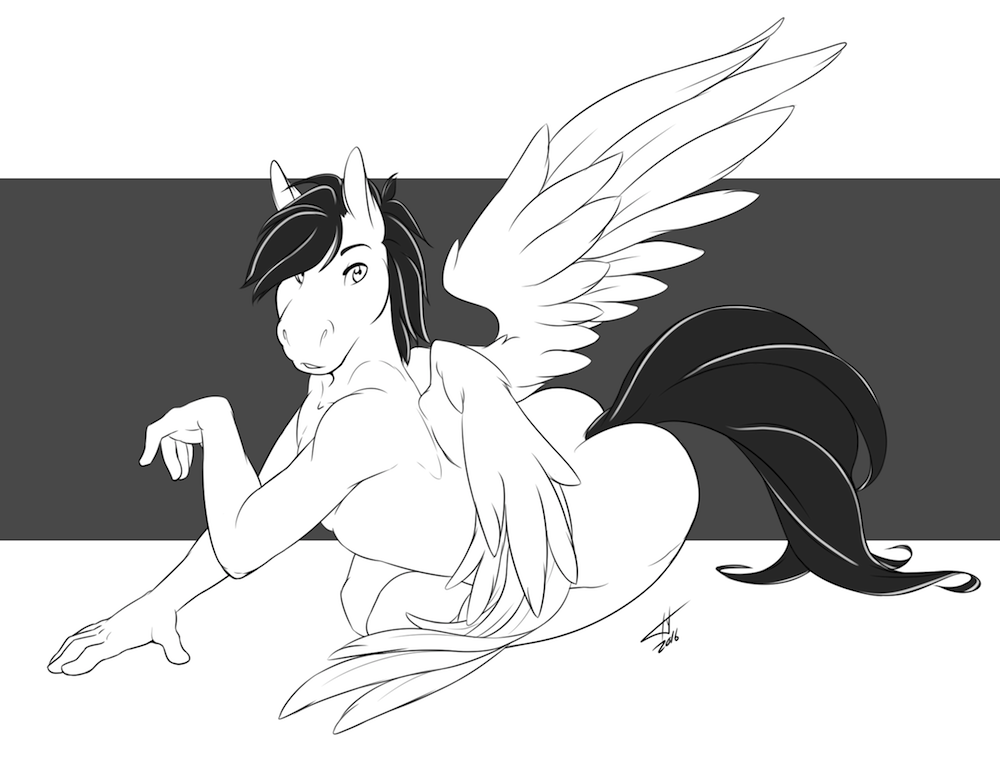 inktigerart:  Dakota’s completed Pin-up!
